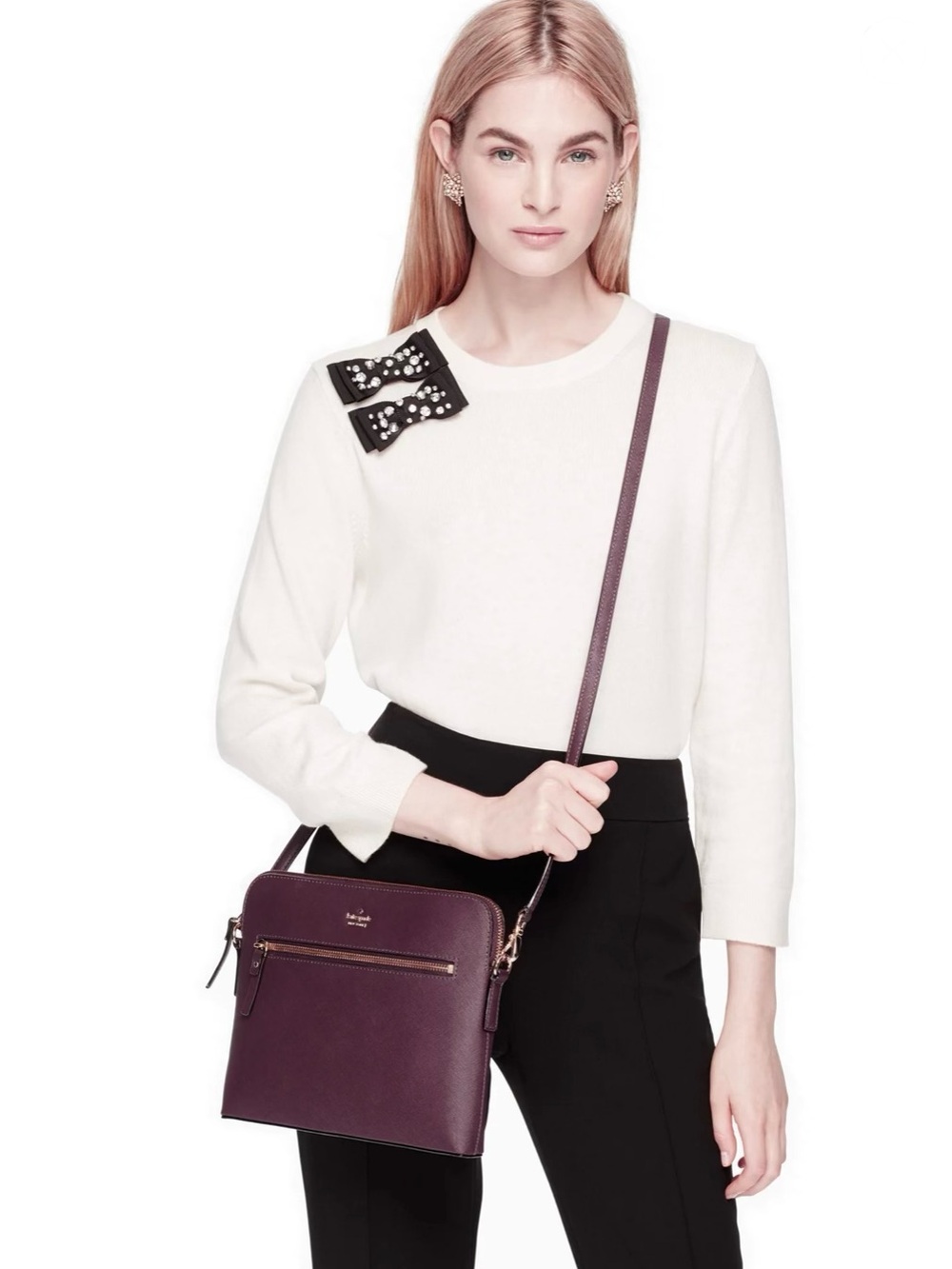 Kate Spade New York Mahogany crossbody purse